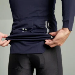 Veste Hiver VTT Manches Longues Rockrider Bleu Nuit -Vélos Équipement Magasin veste hiver vtt manches longues rockrider bleu nuit 2