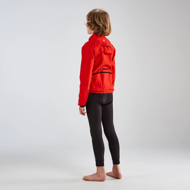 VESTE VELO ENFANT 900 NOIRE ROUGE BTWIN VESTE VELO ENFANT 900 NOIRE ROUGE -Vélos Équipement Magasin veste velo enfant 900 noire rouge 1