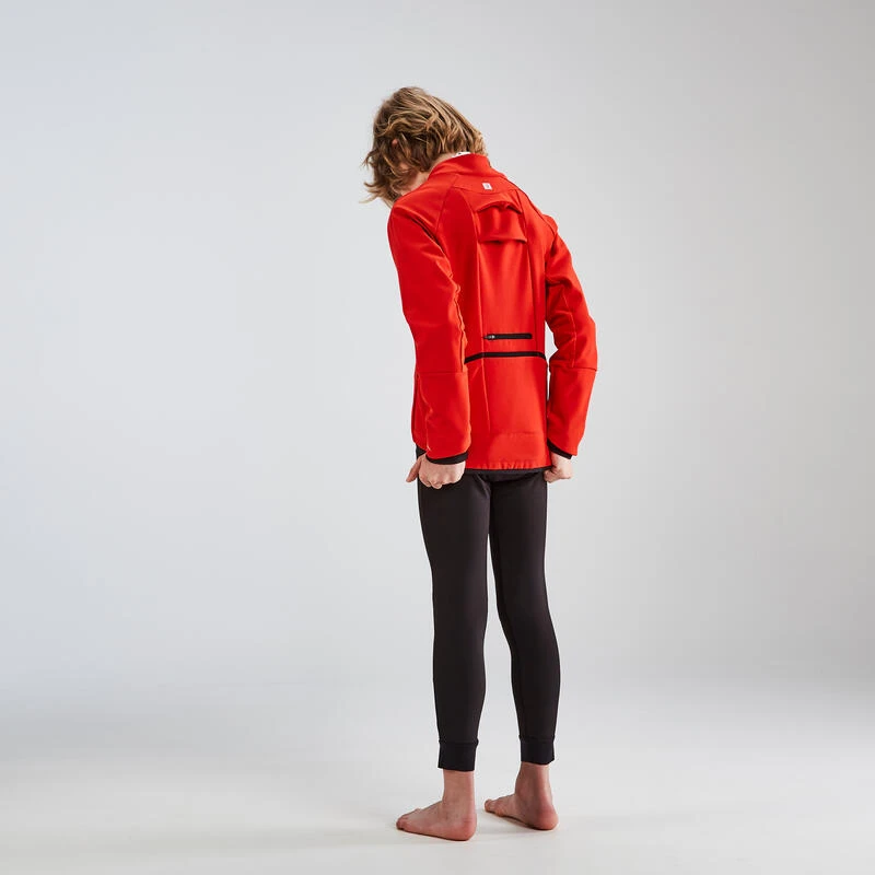 VESTE VELO ENFANT 900 NOIRE ROUGE BTWIN VESTE VELO ENFANT 900 NOIRE ROUGE -Vélos Équipement Magasin veste velo enfant 900 noire rouge 2