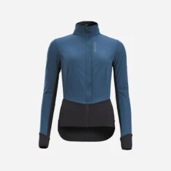 Veste Vélo Route Hiver Racer Femme Ardoise