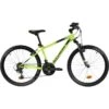 VTT ENFANT ROCKRIDER ST 500 24 POUCES 9-12 Ans Jaune Fluo